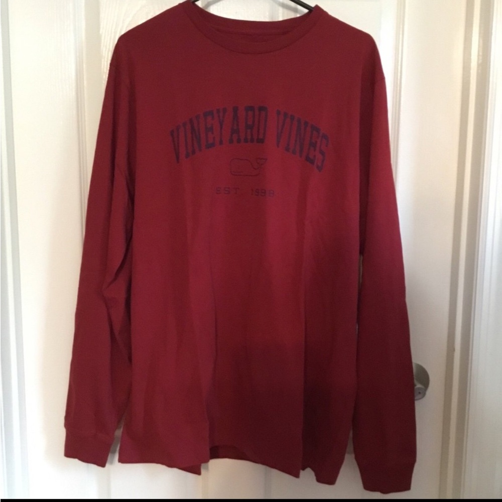 Vineyard Vines Heritage Vineyard Vines Sangria Long Sleeve Tee Large - Picture 3 of 4